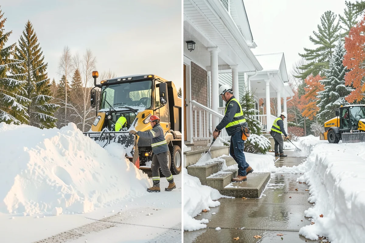 Dump Truck Plowing in Covington, King County, WA - Plan plow routes alongside loading and haul-off points