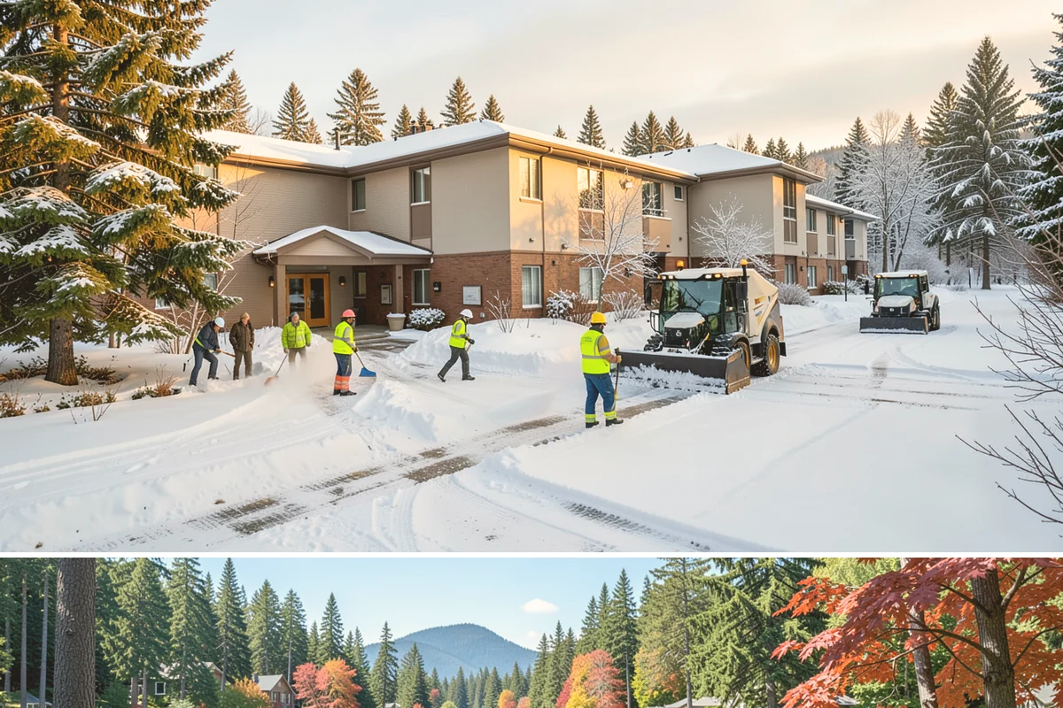 Dump Truck Plowing in Covington, King County, WA - Dump truck plowing is most useful during heavy accumulation events from December through February on space-limited commercial...