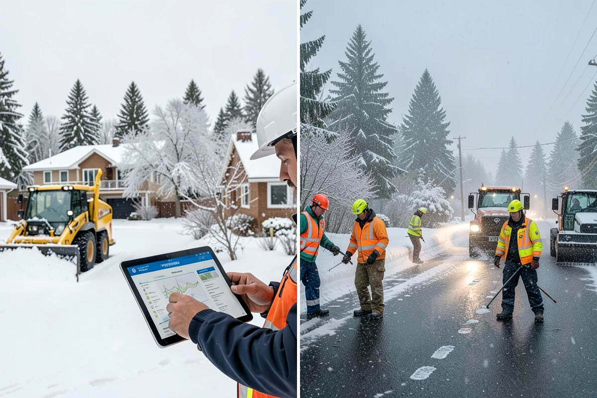 Dump Truck Plowing in Everett, Snohomish County, WA - Plan plow routes alongside loading and haul-off points