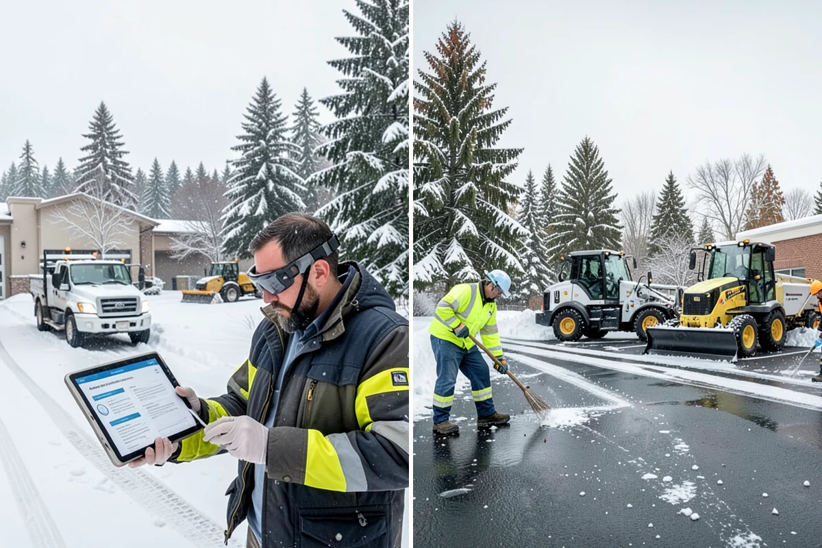 Dump Truck Plowing in Federal Way, King County, WA - Plan plow routes alongside loading and haul-off points