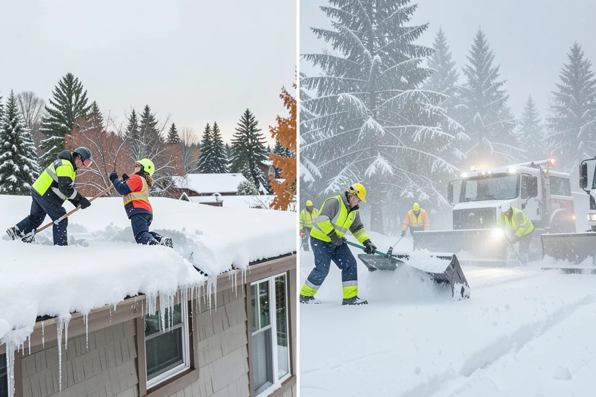 Dump Truck Plowing in Hamilton, Skagit County, WA - Plan plow routes alongside loading and haul-off points
