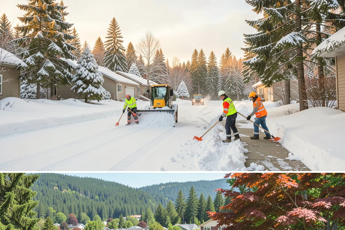 Dump Truck Plowing in Index, Snohomish County, WA - Dump truck plowing is most useful during heavy accumulation events from December through February on space-limited commercial...
