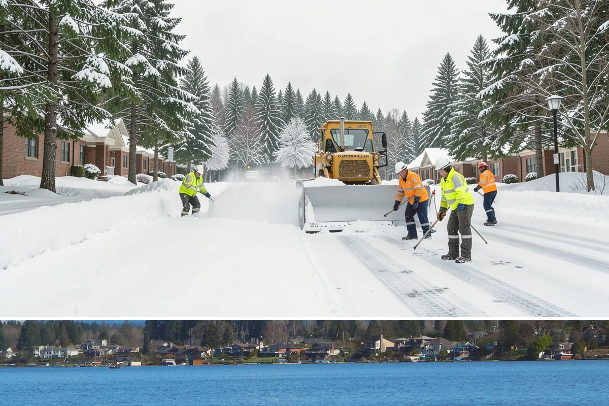 Dump Truck Plowing in Lake Stevens, Snohomish County, WA - Dump truck plowing is most useful during heavy accumulation events from December through February on space-limited commercial...
