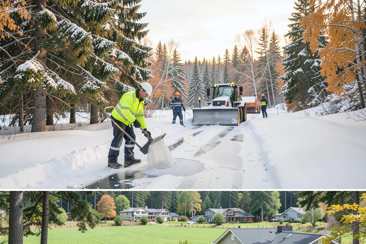 Dump Truck Plowing in Lyman, Skagit County, WA - Dump truck plowing is most useful during heavy accumulation events from December through February on space-limited commercial...