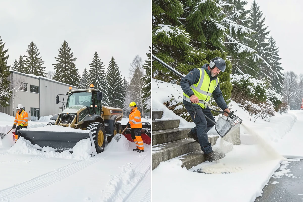 Dump Truck Plowing in Lynnwood, Snohomish County, WA - Plan plow routes alongside loading and haul-off points