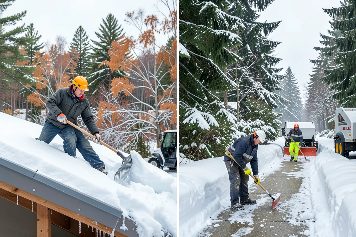 Dump Truck Plowing in Maple Valley, King County, WA - Plan plow routes alongside loading and haul-off points