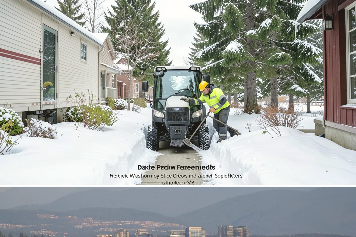 Dump Truck Plowing in Medina, King County, WA - Dump truck plowing is most useful during heavy accumulation events from December through February on space-limited commercial...