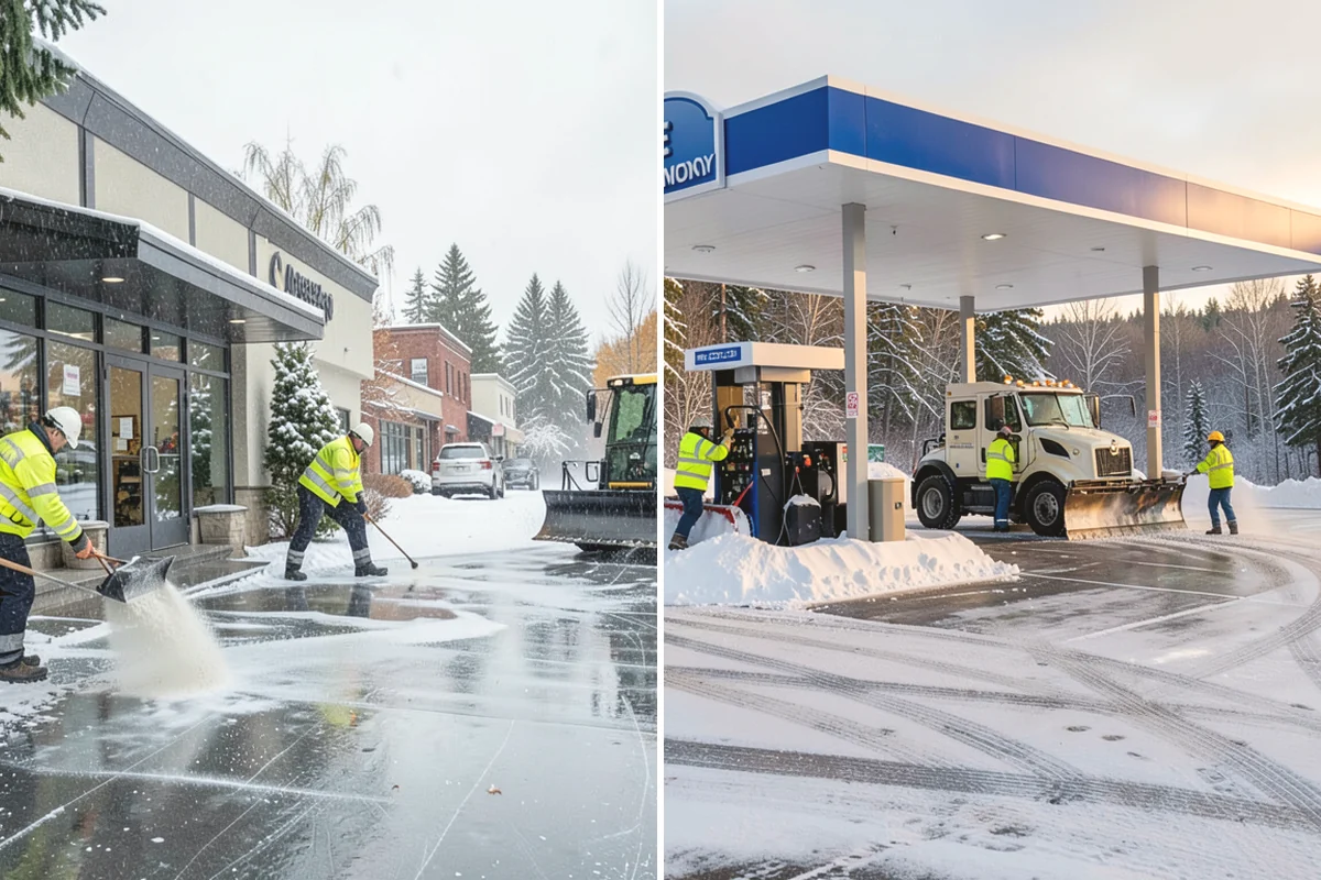 Dump Truck Plowing in Mercer Island, King County, WA - Plan plow routes alongside loading and haul-off points