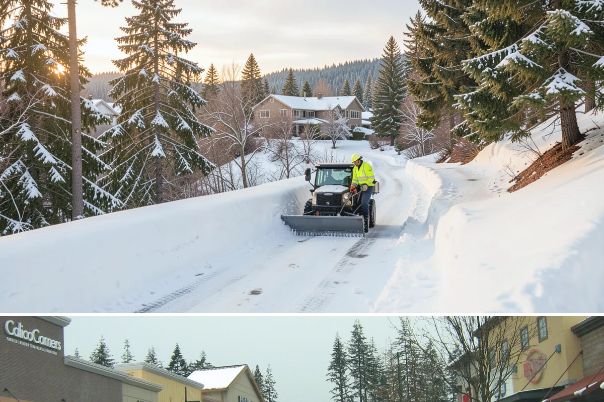Dump Truck Plowing in Mill Creek, Snohomish County, WA - Dump truck plowing is most useful during heavy accumulation events from December through February on space-limited commercial...