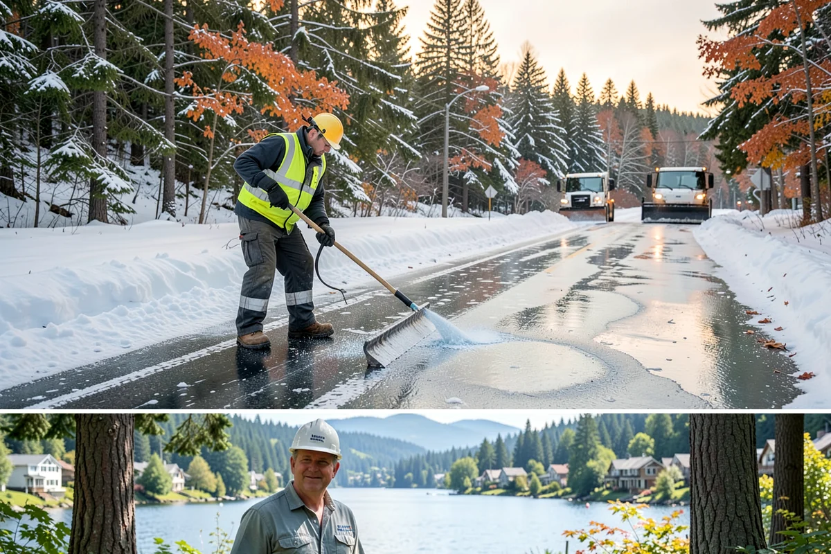 Dump Truck Plowing in Milton, King County, WA - Dump truck plowing is most useful during heavy accumulation events from December through February on space-limited commercial...