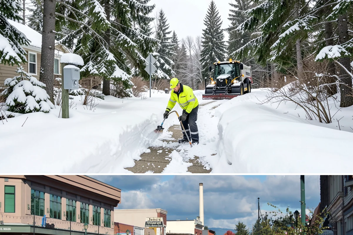 Dump Truck Plowing in Monroe, Snohomish County, WA - Dump truck plowing is most useful during heavy accumulation events from December through February on space-limited commercial...