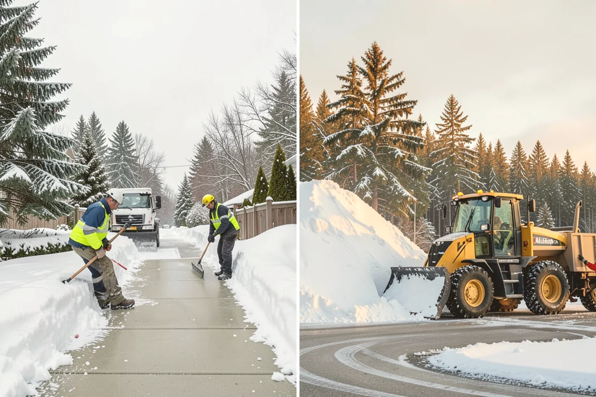 Dump Truck Plowing in Mount Vernon, Skagit County, WA - Plan plow routes alongside loading and haul-off points