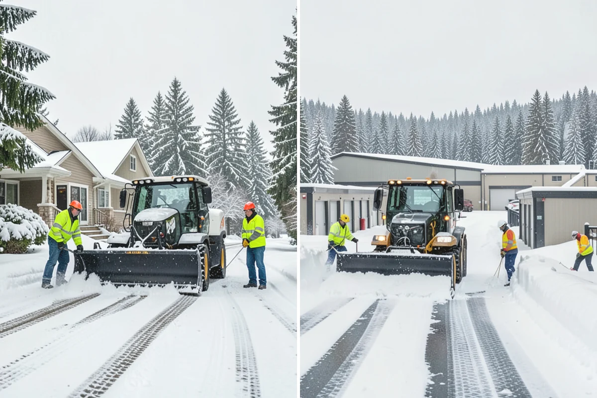 Dump Truck Plowing in Mukilteo, Snohomish County, WA - Plan plow routes alongside loading and haul-off points
