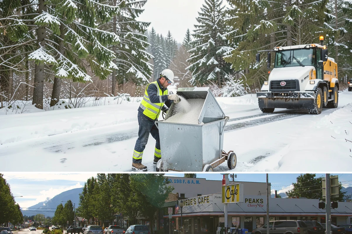 Dump Truck Plowing in North Bend, King County, WA - Dump truck plowing is most useful during heavy accumulation events from December through February on space-limited commercial...