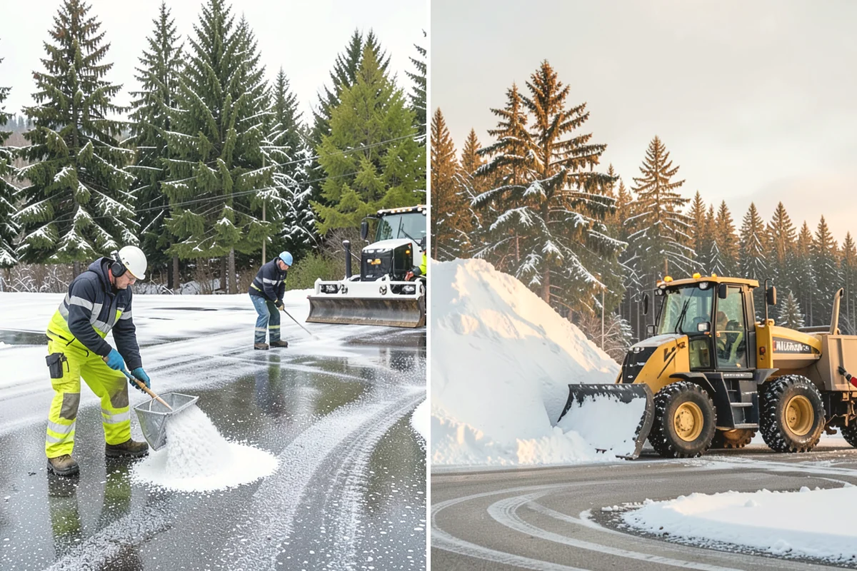Dump Truck Plowing in Oak Harbor, Island County, WA - Plan plow routes alongside loading and haul-off points