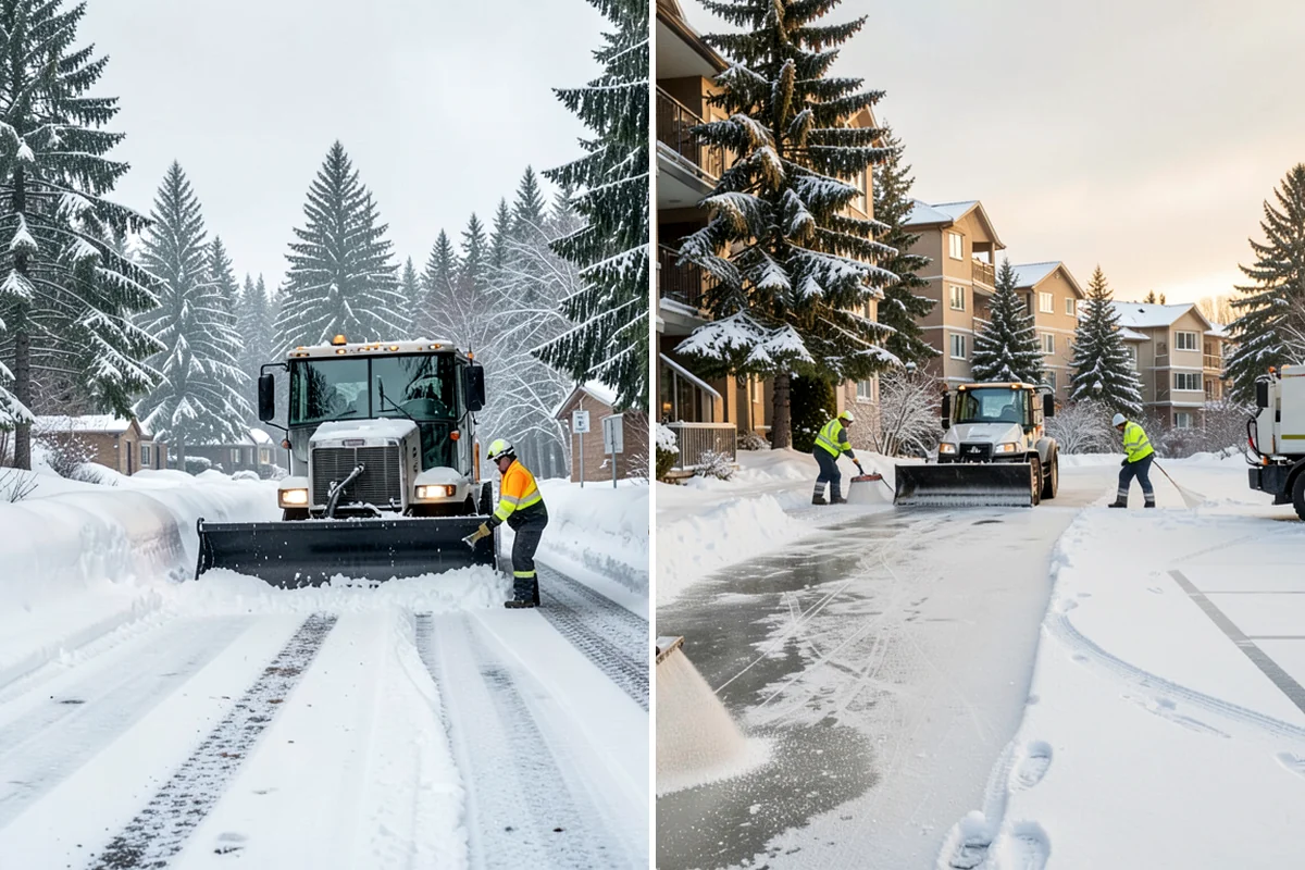 Dump Truck Plowing in Pacific, King County, WA - Plan plow routes alongside loading and haul-off points