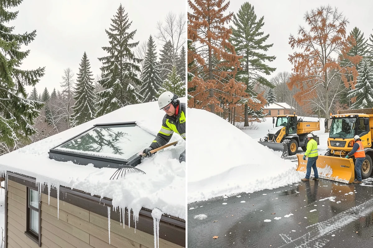 Dump Truck Plowing in Sammamish, King County, WA - Plan plow routes alongside loading and haul-off points