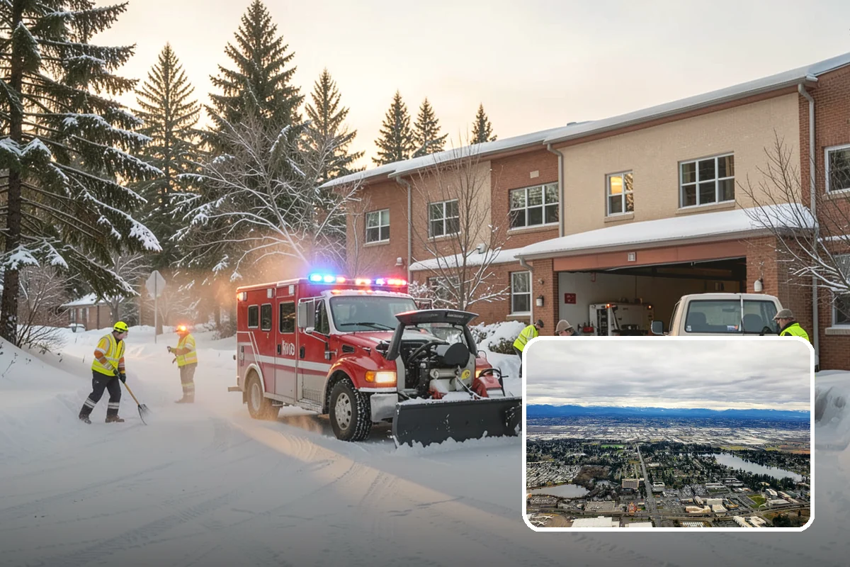 Dump Truck Plowing in SeaTac, King County, WA - Combined plowing and hauling in a single operation