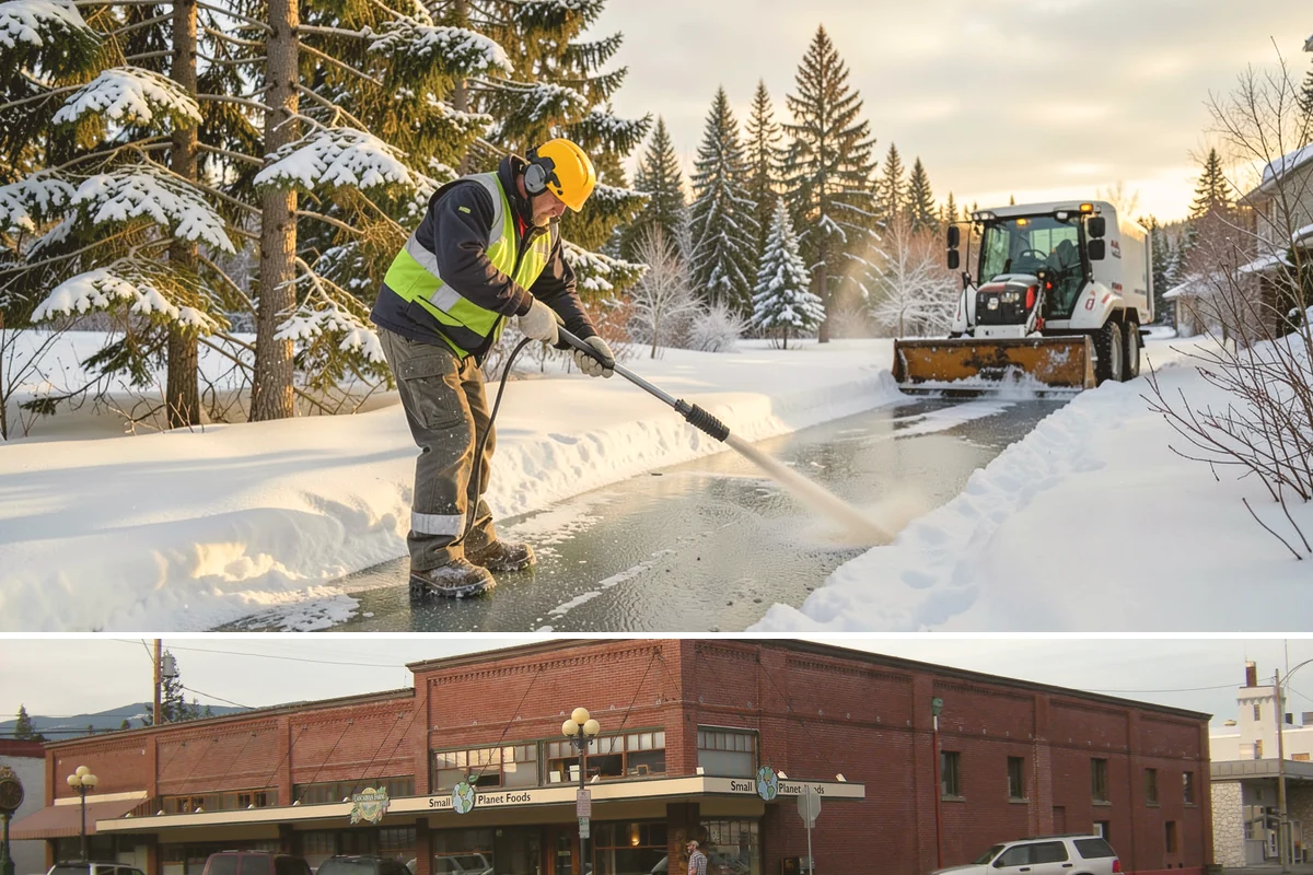 Dump Truck Plowing in Sedro-Woolley, Skagit County, WA - Dump truck plowing is most useful during heavy accumulation events from December through February on space-limited commercial...