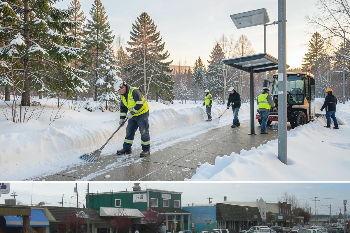 Dump Truck Plowing in Stanwood, Snohomish County, WA - Dump truck plowing is most useful during heavy accumulation events from December through February on space-limited commercial...