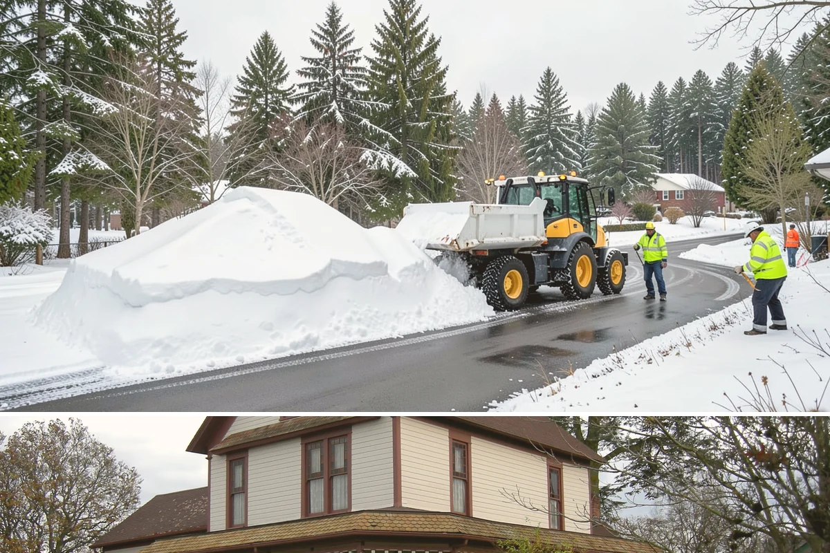 Dump Truck Plowing in Sumner, Pierce County, WA - Dump truck plowing is most useful during heavy accumulation events from December through February on space-limited commercial...