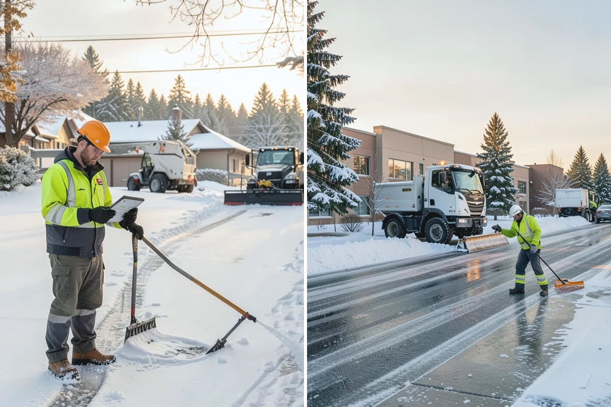Dump Truck Plowing in Wilkeson, Pierce County, WA - Plan plow routes alongside loading and haul-off points