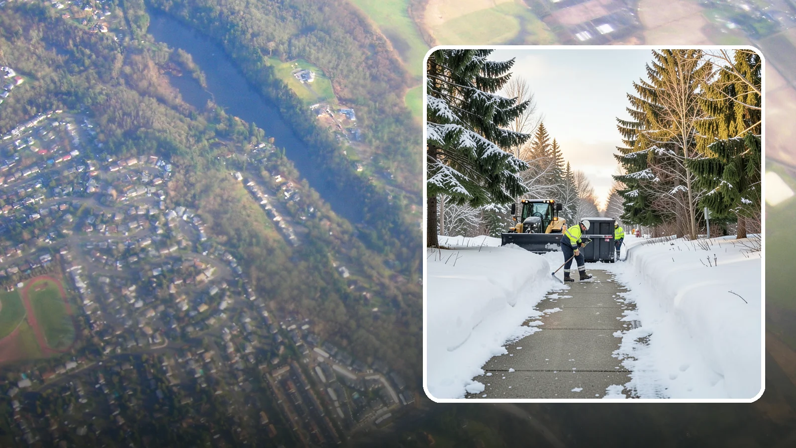 Dumpster Access Clearing in Algona, King County, WA - We clear the path and pad leading to standalone dumpsters so tenants and crews can dump waste without wading through snow.