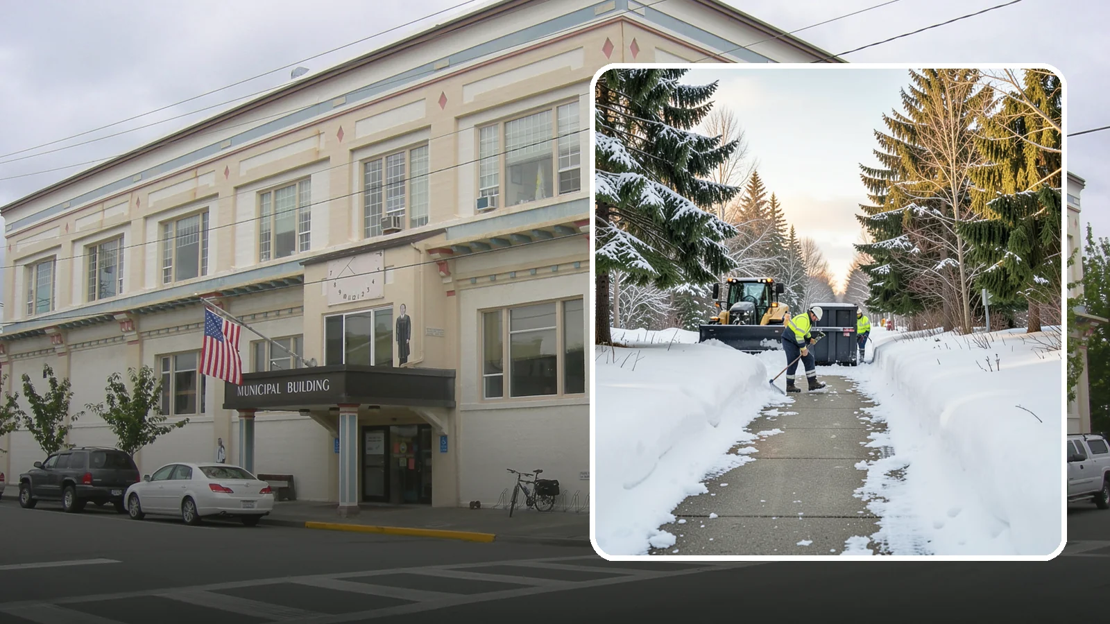 Dumpster Access Clearing in Anacortes, Skagit County, WA - We clear the path and pad leading to standalone dumpsters so tenants and crews can dump waste without wading through snow.