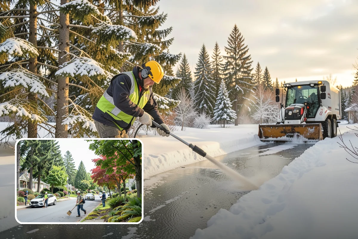 Dumpster Access Clearing in Beaux Arts Village, King County, WA - Gives tenants a safe, walkable route to the bin