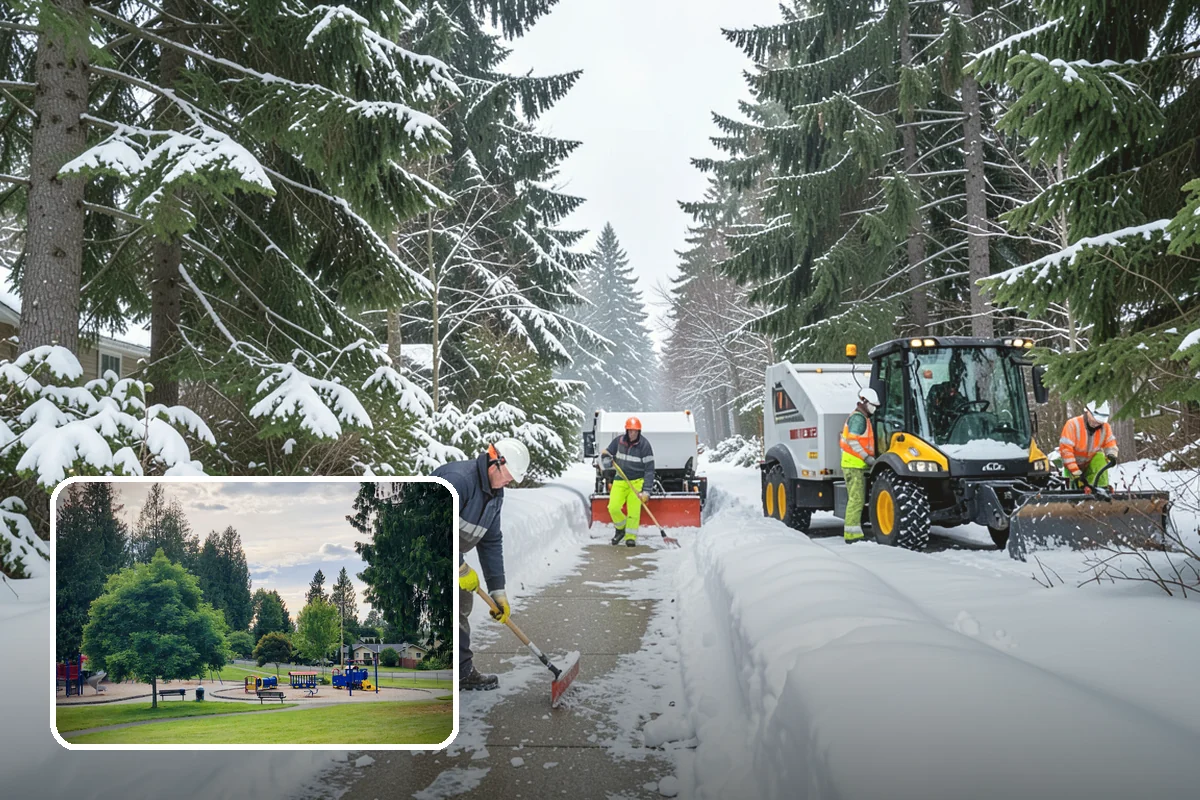 Dumpster Access Clearing in Bonney Lake, Pierce County, WA - Gives tenants a safe, walkable route to the bin