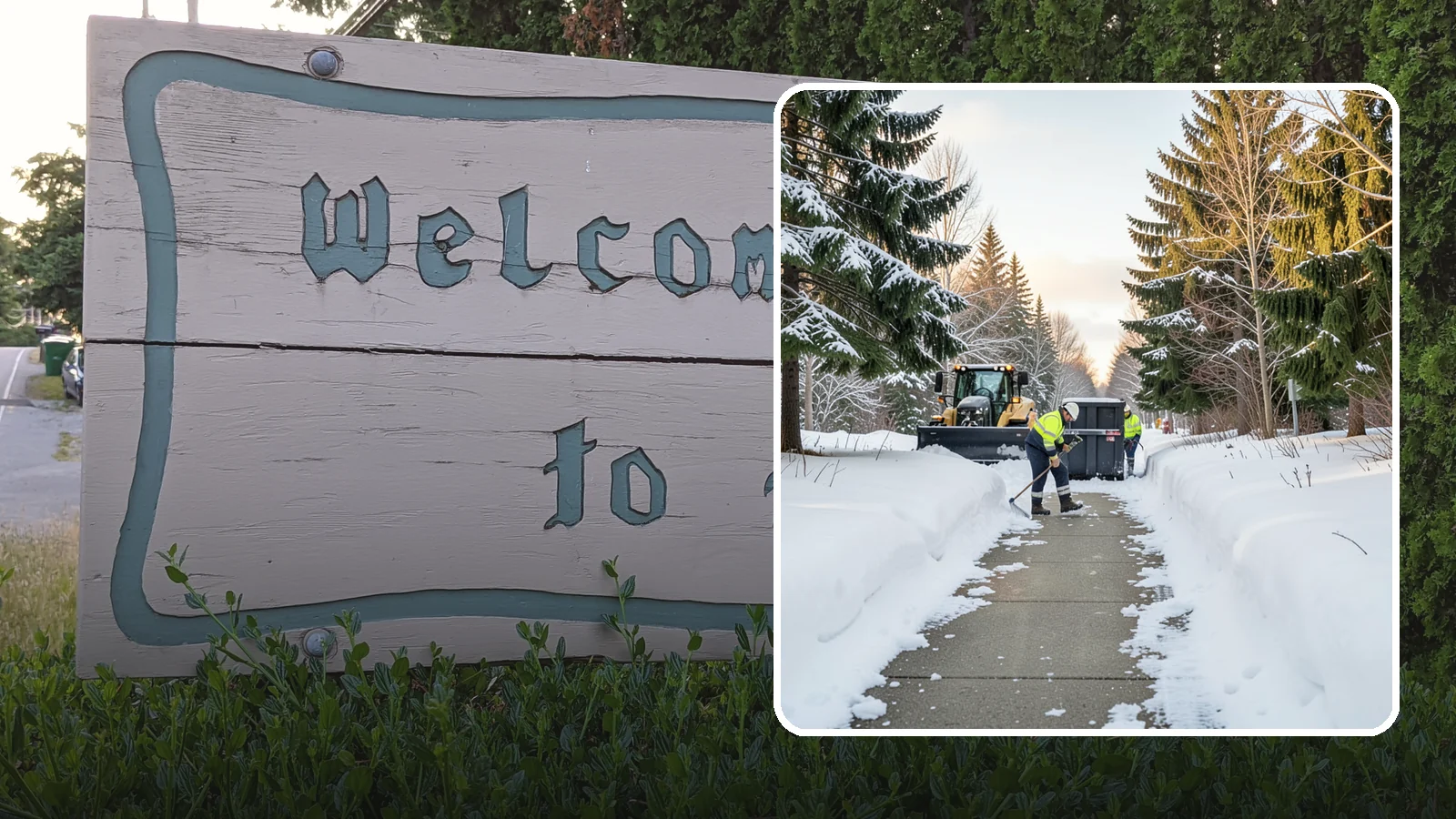 Dumpster Access Clearing in Brier, Snohomish County, WA - We clear the path and pad leading to standalone dumpsters so tenants and crews can dump waste without wading through snow.