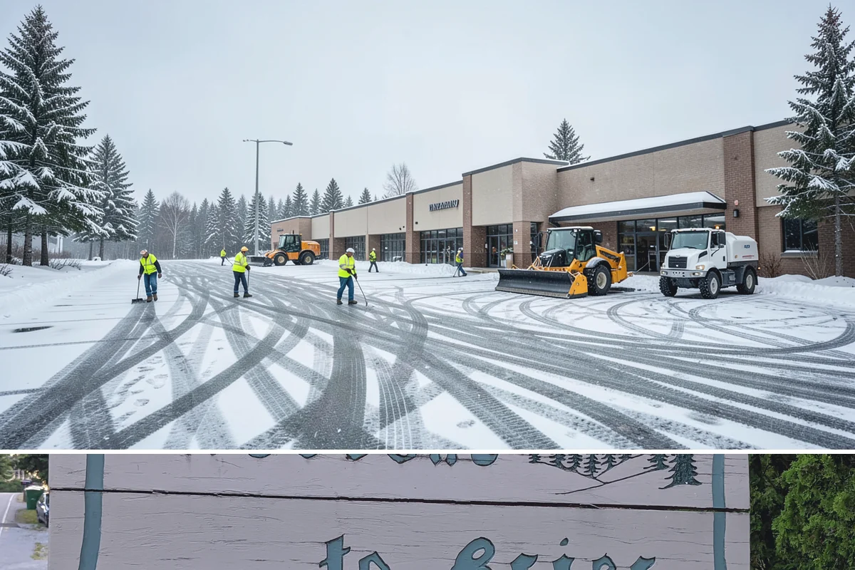 Dumpster Access Clearing in Brier, Snohomish County, WA - Handled early each morning after overnight accumulation through our regional snow months.