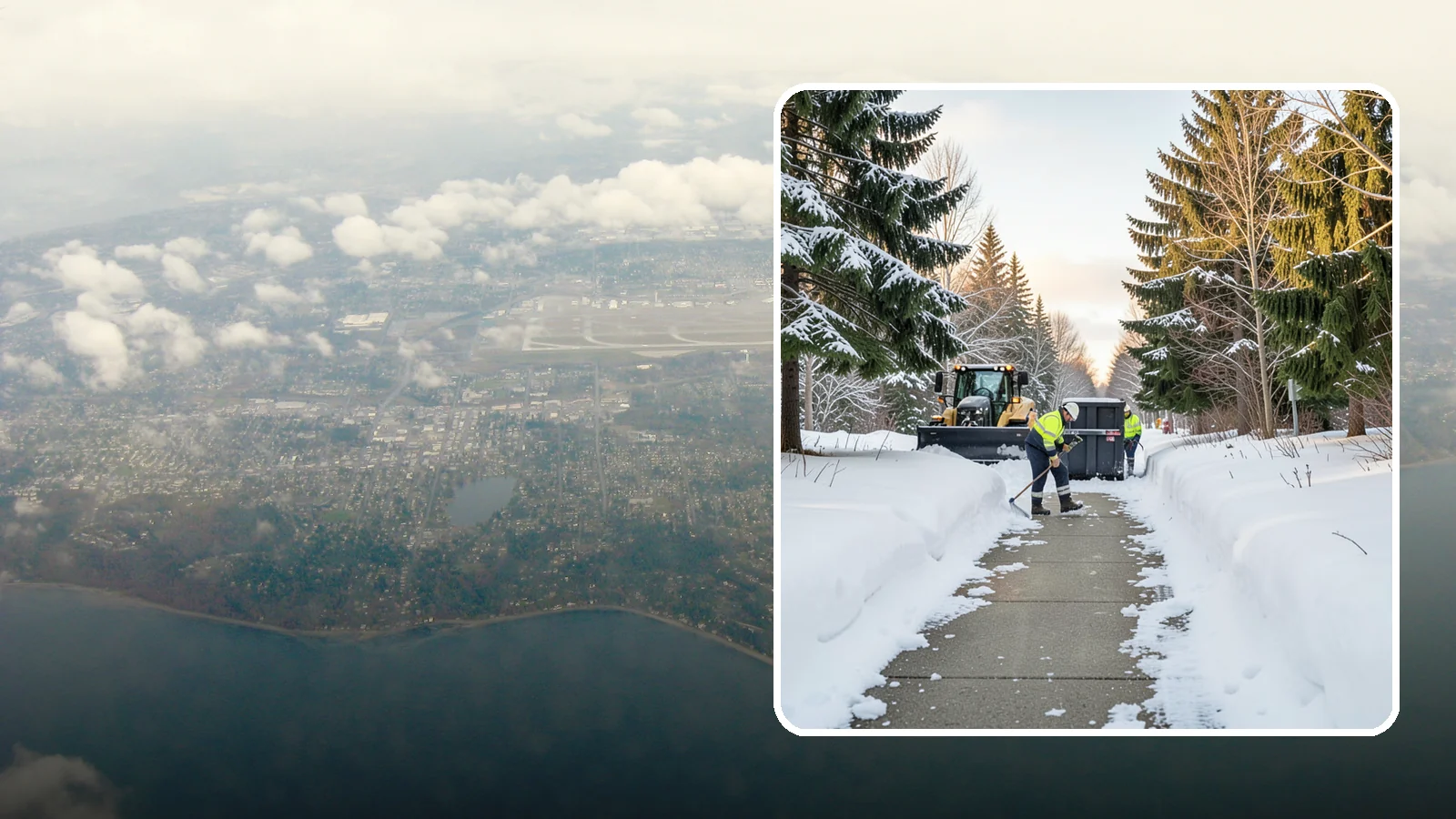 Dumpster Access Clearing in Burien, King County, WA - We clear the path and pad leading to standalone dumpsters so tenants and crews can dump waste without wading through snow.