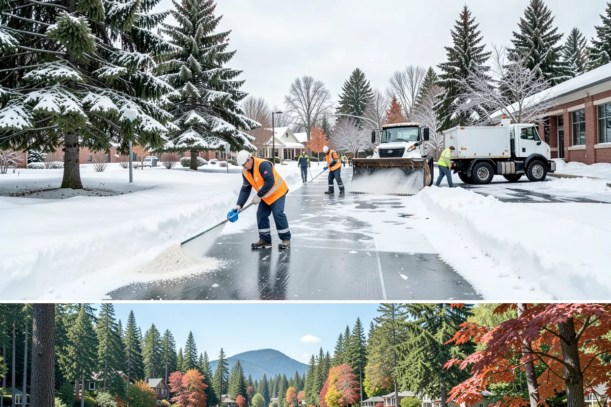 Dumpster Access Clearing in Covington, King County, WA - Handled early each morning after overnight accumulation through our regional snow months.
