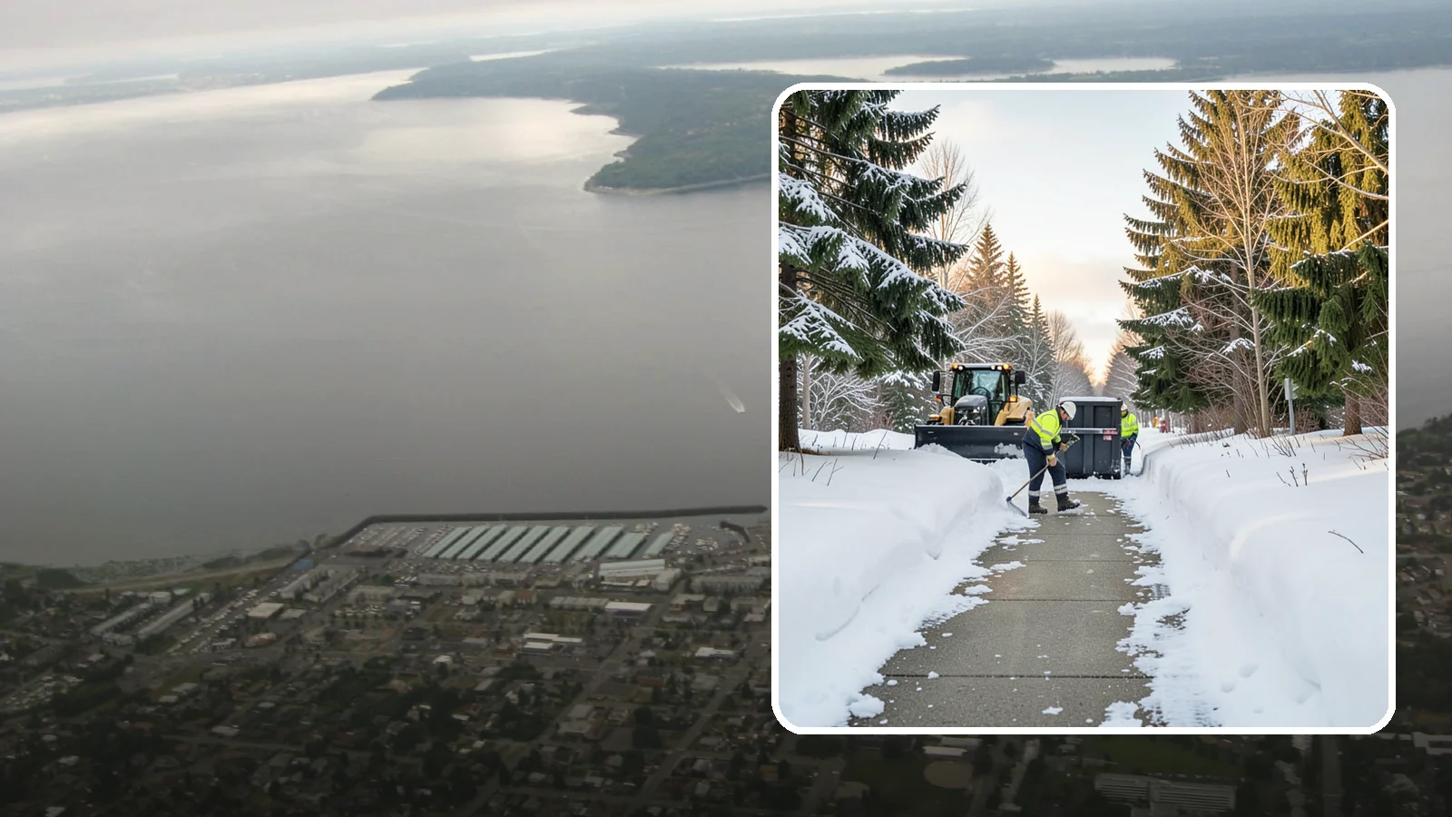 Dumpster Access Clearing in Des Moines, King County, WA - We clear the path and pad leading to standalone dumpsters so tenants and crews can dump waste without wading through snow.