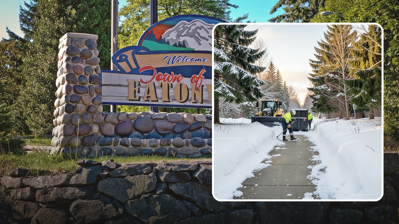 Dumpster Access Clearing in Eatonville, Pierce County, WA - We clear the path and pad leading to standalone dumpsters so tenants and crews can dump waste without wading through snow.
