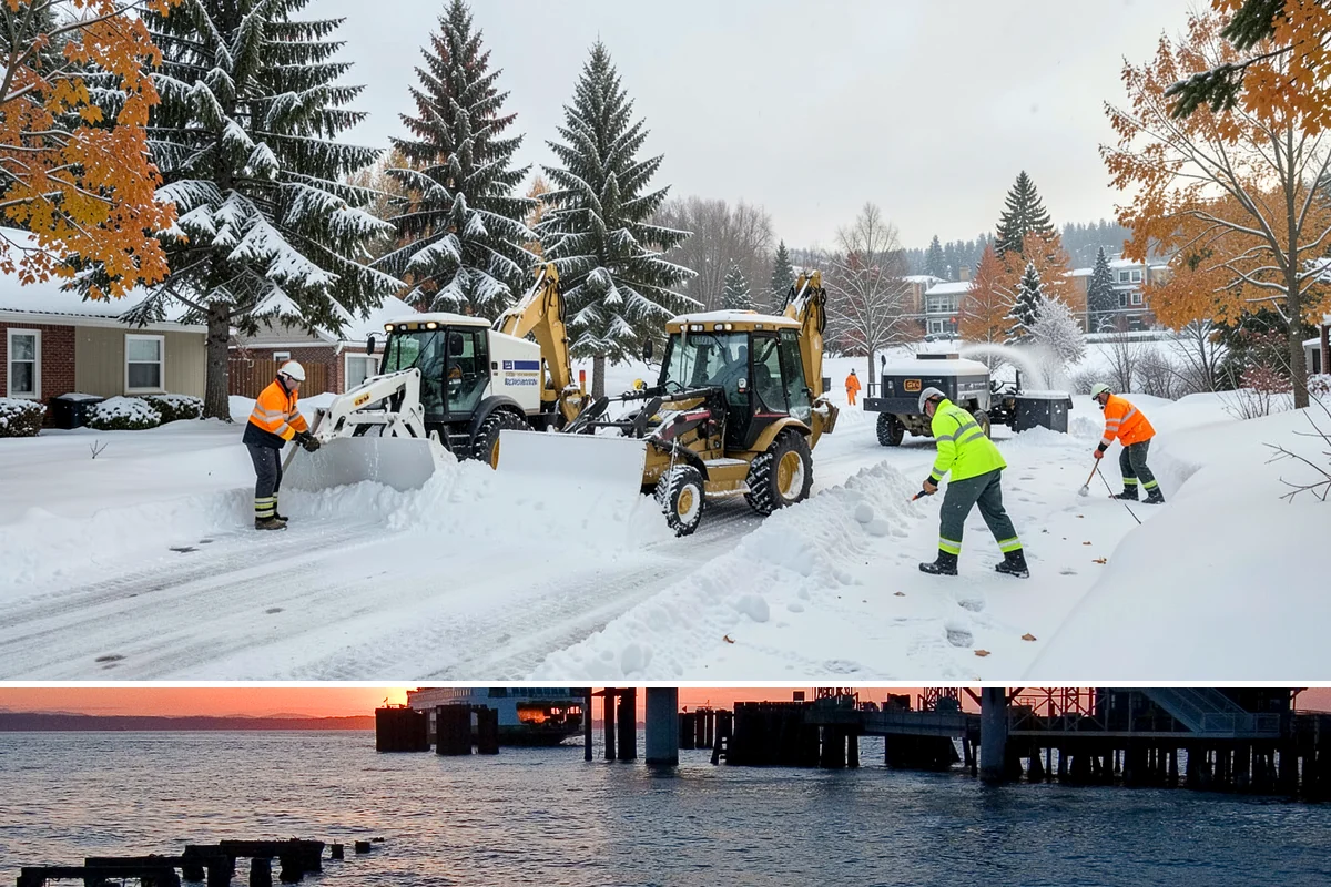 Dumpster Access Clearing in Edmonds, Snohomish County, WA - Handled early each morning after overnight accumulation through our regional snow months.