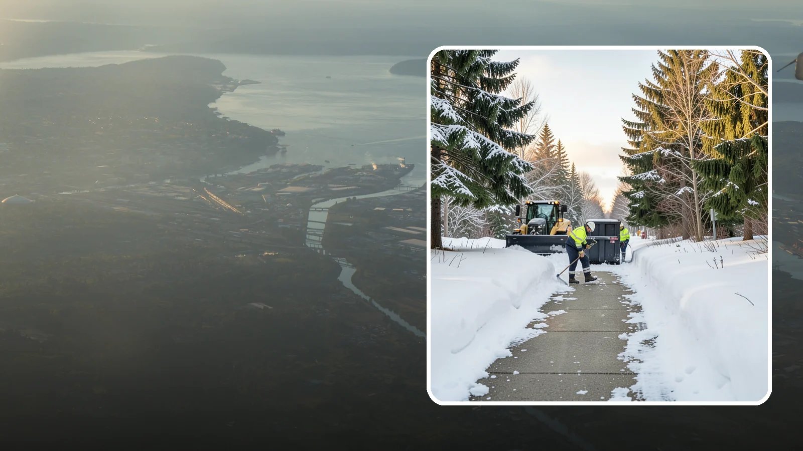 Dumpster Access Clearing in Fife, Pierce County, WA - We clear the path and pad leading to standalone dumpsters so tenants and crews can dump waste without wading through snow.