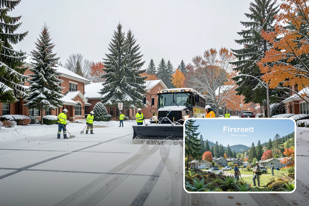 Dumpster Access Clearing in Fircrest, Pierce County, WA - Gives tenants a safe, walkable route to the bin