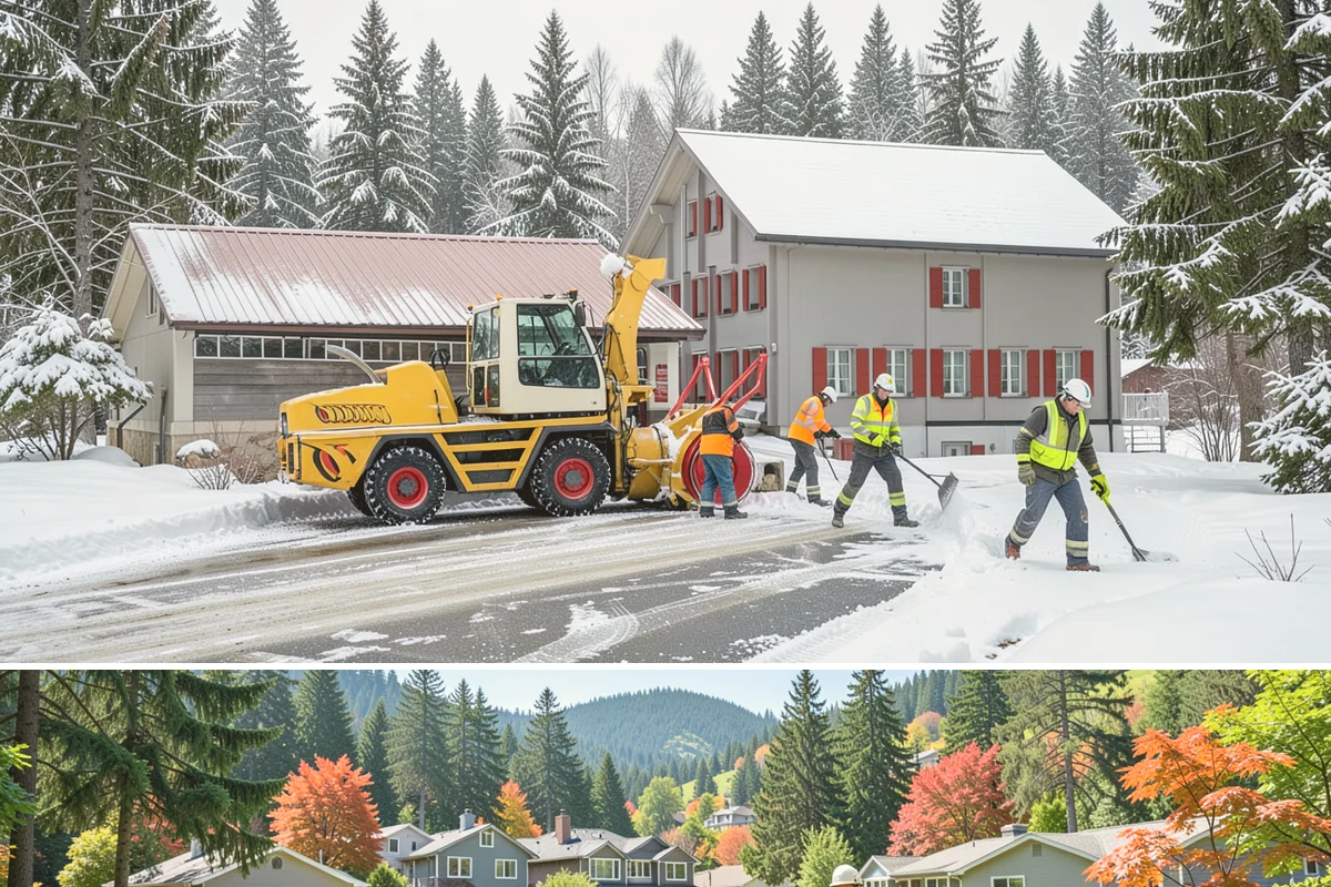 Dumpster Access Clearing in Fircrest, Pierce County, WA - Handled early each morning after overnight accumulation through our regional snow months.