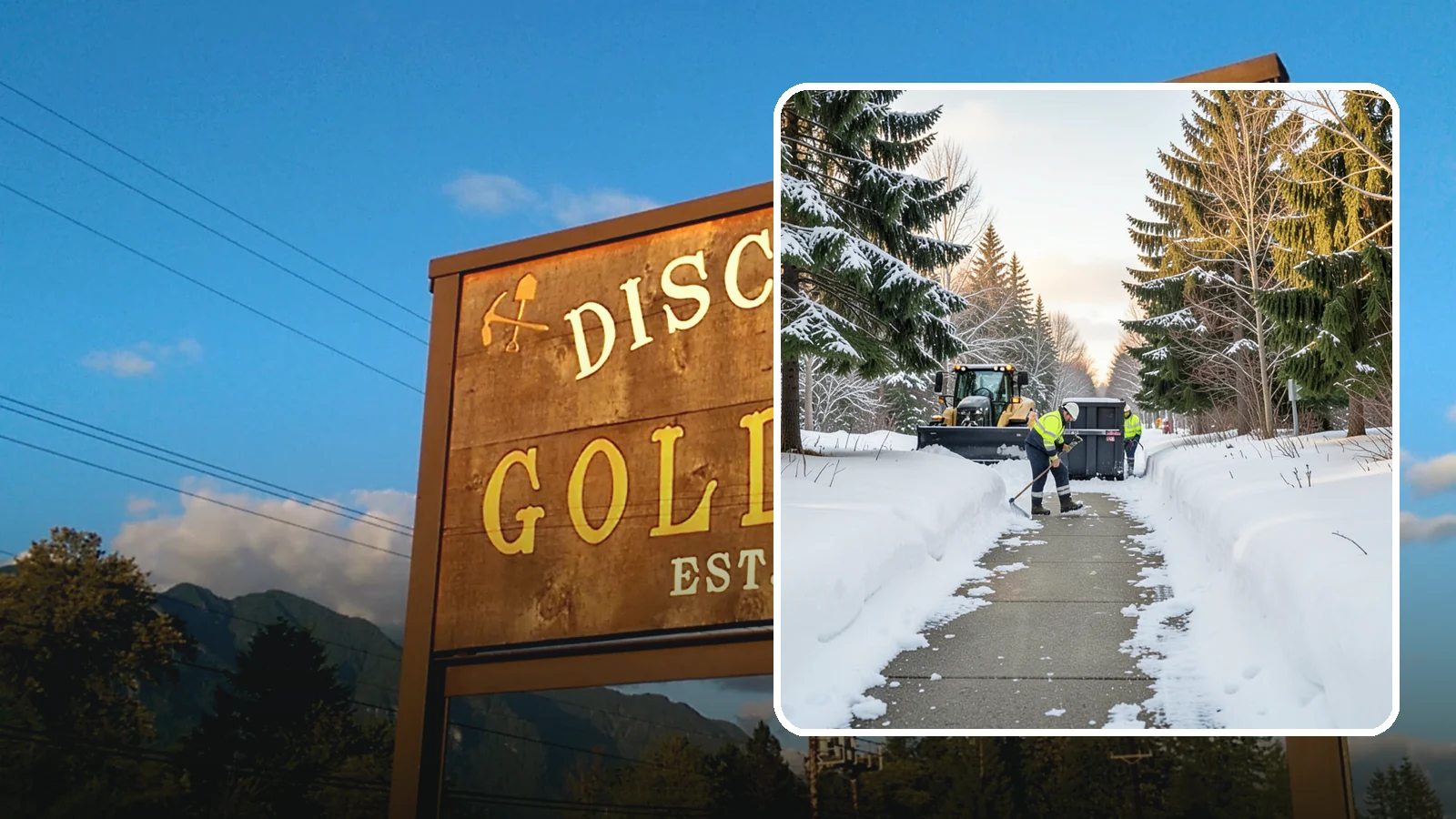 Dumpster Access Clearing in Gold Bar, Snohomish County, WA - We clear the path and pad leading to standalone dumpsters so tenants and crews can dump waste without wading through snow.