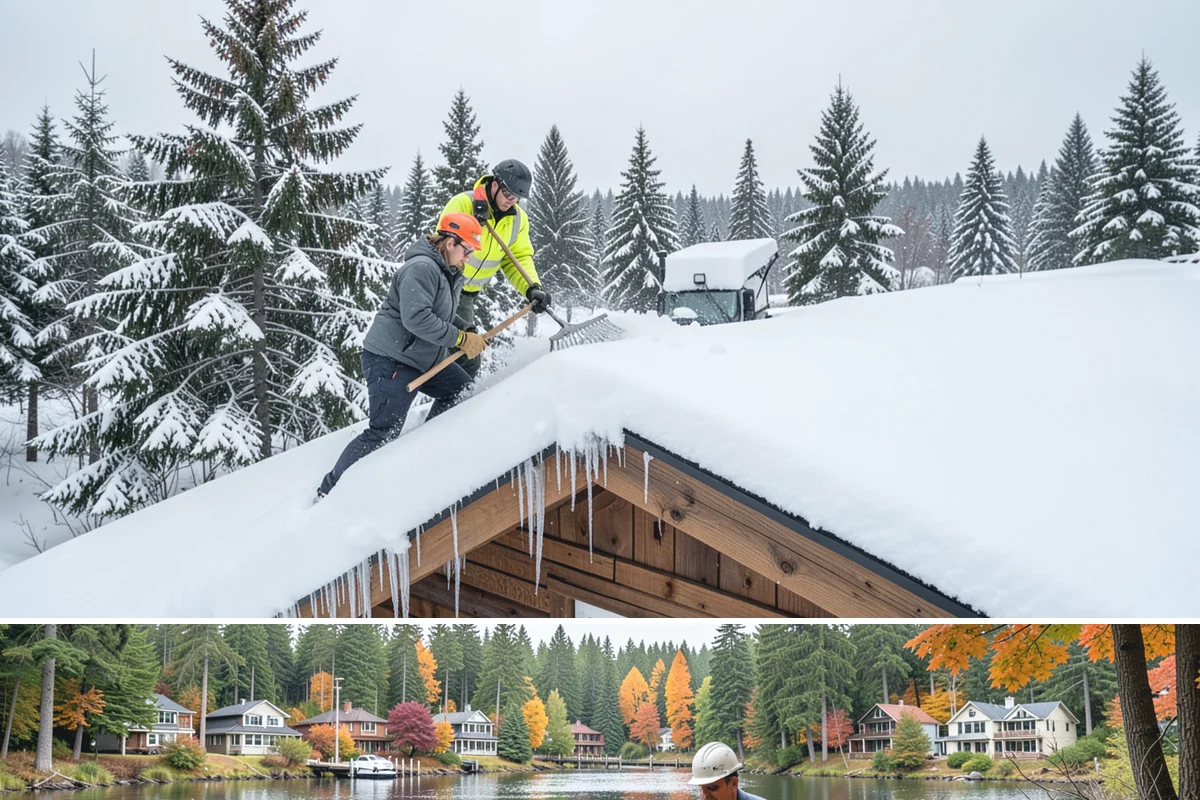Dumpster Access Clearing in La Conner, Skagit County, WA - Handled early each morning after overnight accumulation through our regional snow months.