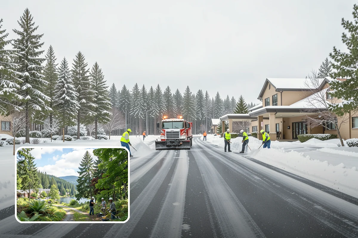 Dumpster Access Clearing in Lake Forest Park, King County, WA - Gives tenants a safe, walkable route to the bin