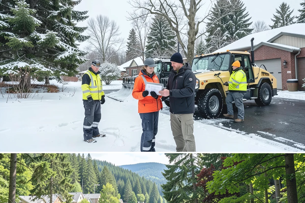 Dumpster Access Clearing in Lake Forest Park, King County, WA - Handled early each morning after overnight accumulation through our regional snow months.