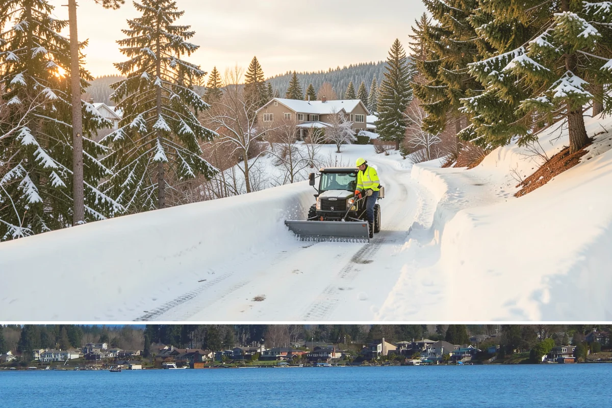 Dumpster Access Clearing in Lake Stevens, Snohomish County, WA - Handled early each morning after overnight accumulation through our regional snow months.
