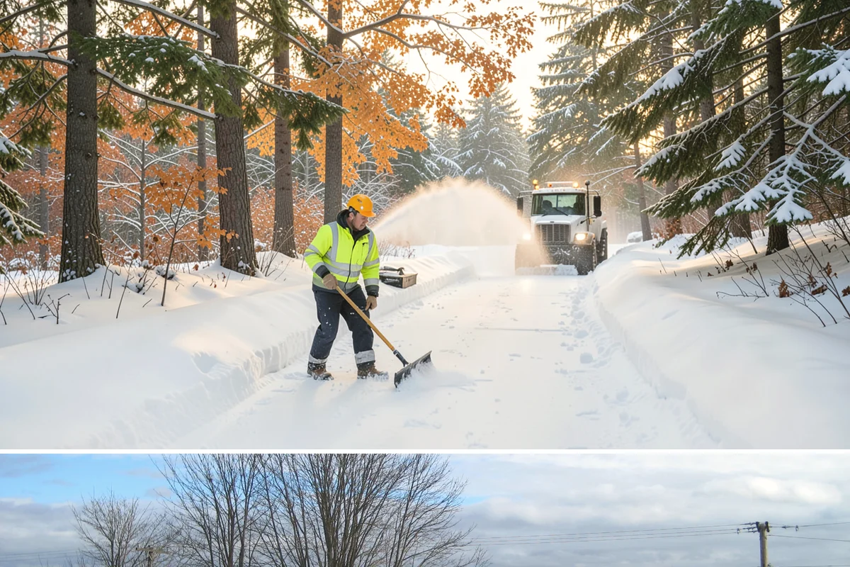 Dumpster Access Clearing in Langley, Island County, WA - Handled early each morning after overnight accumulation through our regional snow months.
