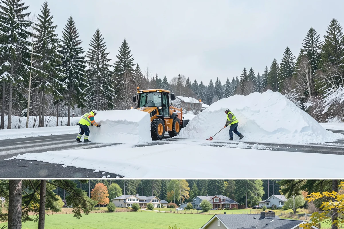 Dumpster Access Clearing in Lyman, Skagit County, WA - Handled early each morning after overnight accumulation through our regional snow months.