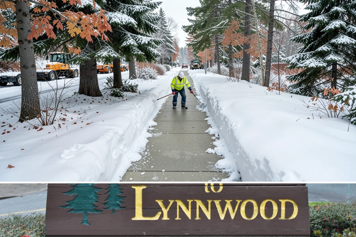 Dumpster Access Clearing in Lynnwood, Snohomish County, WA - Handled early each morning after overnight accumulation through our regional snow months.