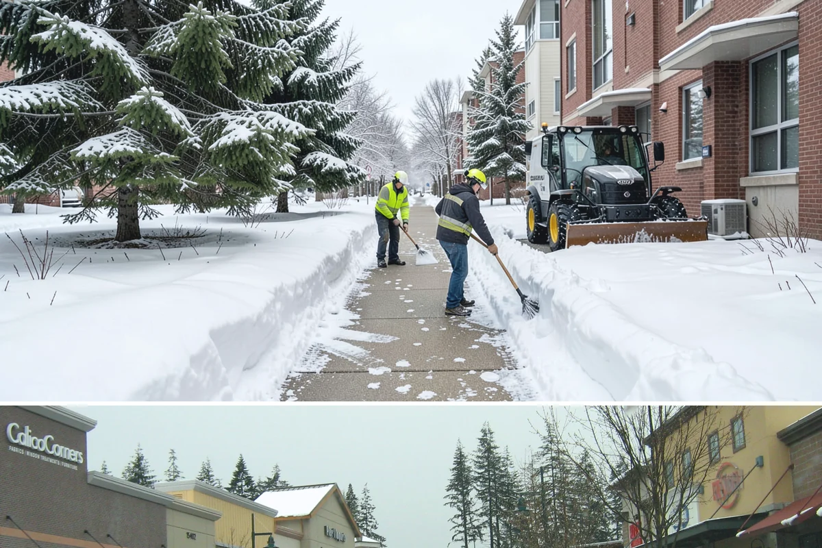 Dumpster Access Clearing in Mill Creek, Snohomish County, WA - Handled early each morning after overnight accumulation through our regional snow months.