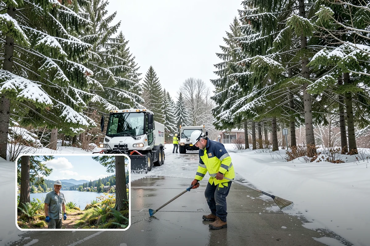 Dumpster Access Clearing in Milton, King County, WA - Gives tenants a safe, walkable route to the bin